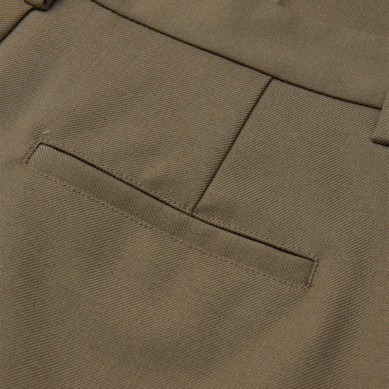 Mads Nørgaard Super Twill Henry broek Brown – achteraanzicht