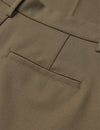 Mads Nørgaard Super Twill Henry broek Brown – achteraanzicht