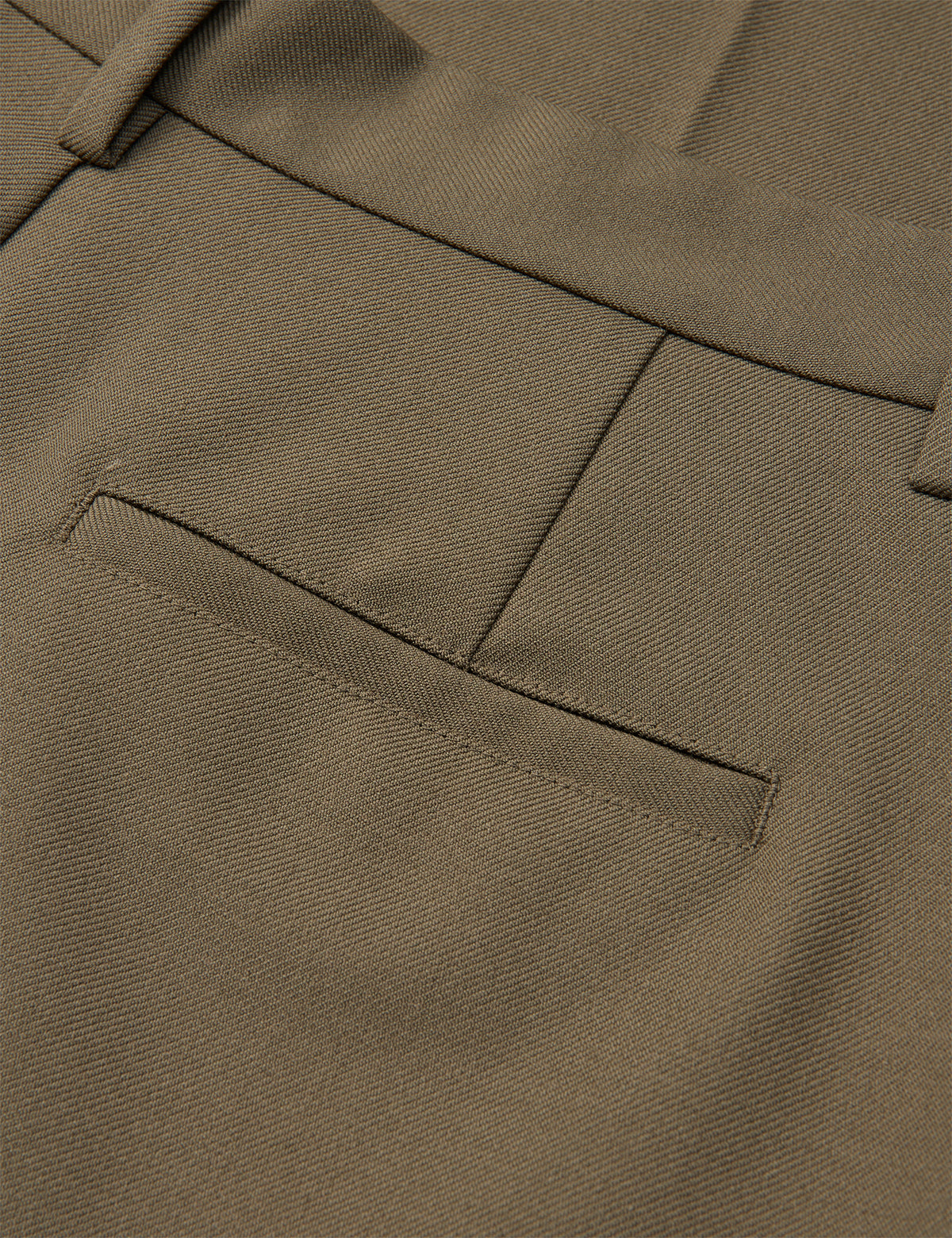 Mads Nørgaard Super Twill Henry broek Brown – achteraanzicht
