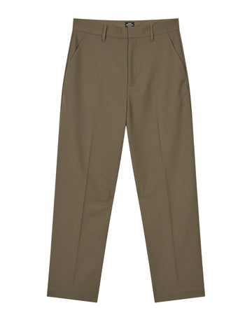 Mads Nørgaard Super Twill Henry broek Brown – vooraanzicht