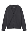 Mads Nørgaard Super Wool Cardigan Knit Asphalt – vooraanzicht