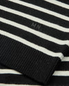 Mads Nørgaard Super Wool Karsten Stripe Knit Black Vanilla Ice – achteraanzicht