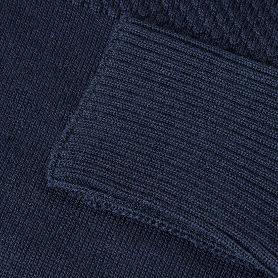 Mads Nørgaard Wool Klemens Turtle Neck Knit Blue – achteraanzicht