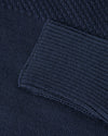 Mads Nørgaard Wool Klemens Turtle Neck Knit Blue – achteraanzicht