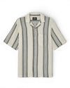Vanilla Deep Sea Stripe Weave Mesh Kenji Shirt