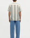 Vanilla Deep Sea Stripe Weave Mesh Kenji Shirt
