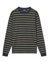 Cotton Jersey Stripe Frode LS T-shirt Blue