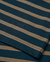 Cotton Jersey Stripe Frode LS T-shirt Blue