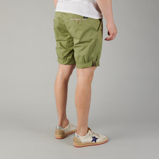 Mason’s Torino University Shorts Green – detailbeeld