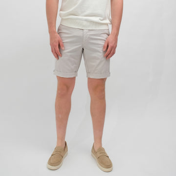 MASON'S Torino University Cotton Shorts Light Grey – productbeeld 1