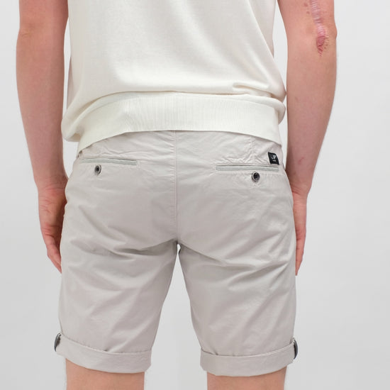 MASON'S Torino University Cotton Shorts Light Grey – productbeeld 4