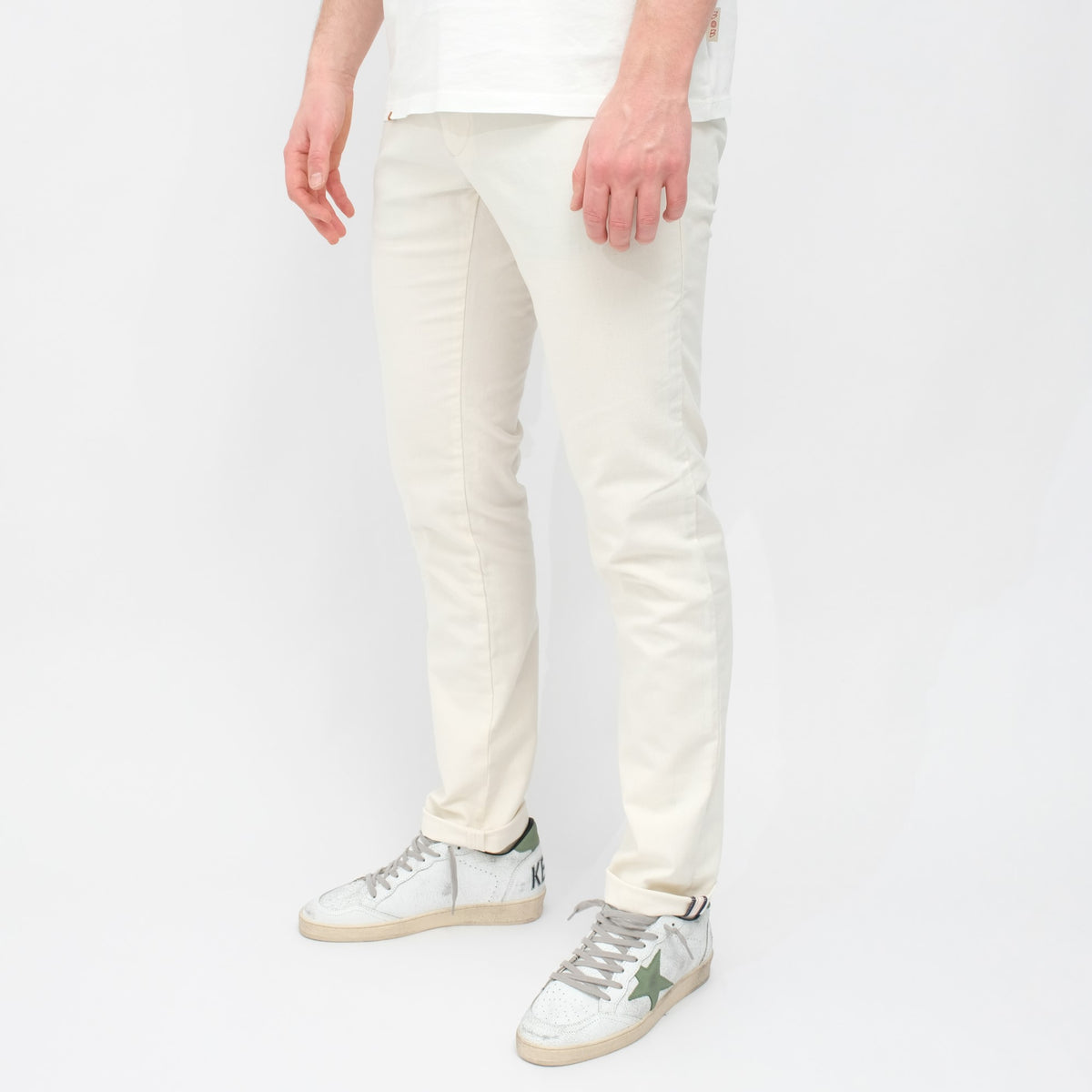 MASON'S Milano Jogger Slim Fit Trousers Beige – productbeeld 2