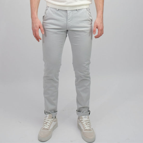Mason’s Torino University Lyocell Trousers Ecru Beige – productbeeld 1