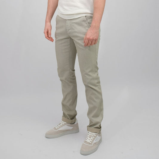 MASON'S Forte Dei Marmi Linen Look Chevron Trousers Beige – productbeeld 2