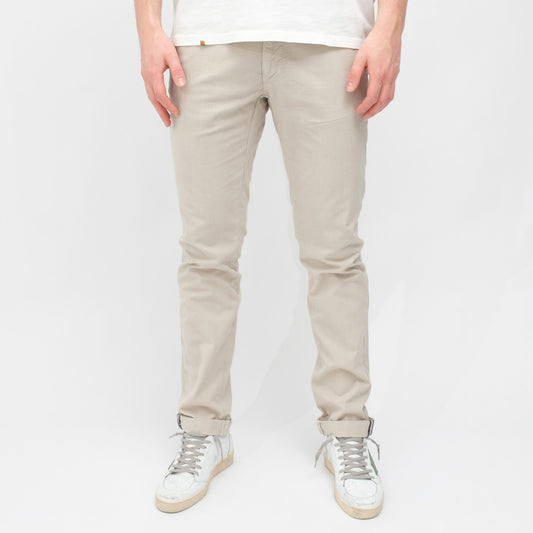 MASON'S Torino Style Regular Fit Trousers Beige Check – productbeeld 1