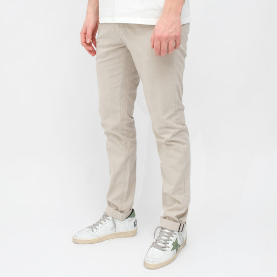 MASON'S Torino Style Regular Fit Trousers Beige Check – productbeeld 2