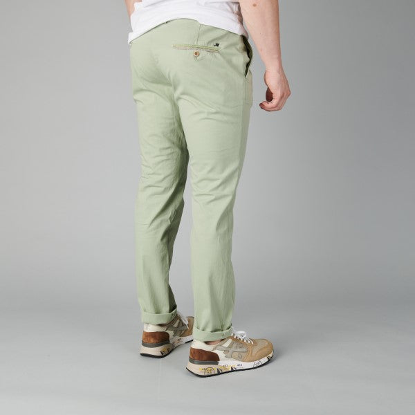 Mason’s Torino Tapered Trousers Verdino Light Green – achteraanzicht