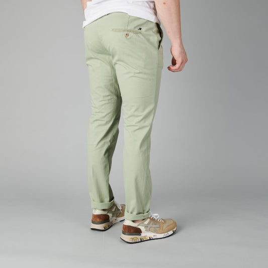 Mason’s Torino Tapered Trousers Verdino Light Green – achteraanzicht