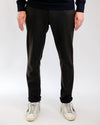 Mason's Dark Brown Torino Washable Flannel Regular Fit Trousers, gedragen vooraanzicht