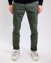 Mason's Green Grey Torino Regular Fit Trousers, gedragen vooraanzicht