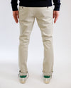 Mason's Grijs Beige Torino Regular Fit Trousers, gedragen achteraanzicht