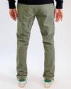 Mason's Kakhi Torino Herringbone Regular Fit Trousers, gedragen achteraanzicht