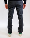 Mason's Torino Chino Navy Birdseye, gedragen achteraanzicht