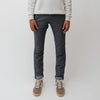 Mason's Torino Herringbone Wool Look broek Navy, gedragen vooraanzicht