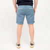 Mason's Torino Oxford Linen Regular Fit Shorts Blue, gedragen achteraanzicht