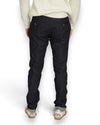 Mason's New York Elegance Navy Blue - detail van denim en biesafwerking