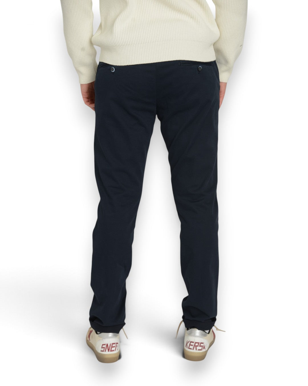 Mason's Paris Tricotine broek Navy - achterkant