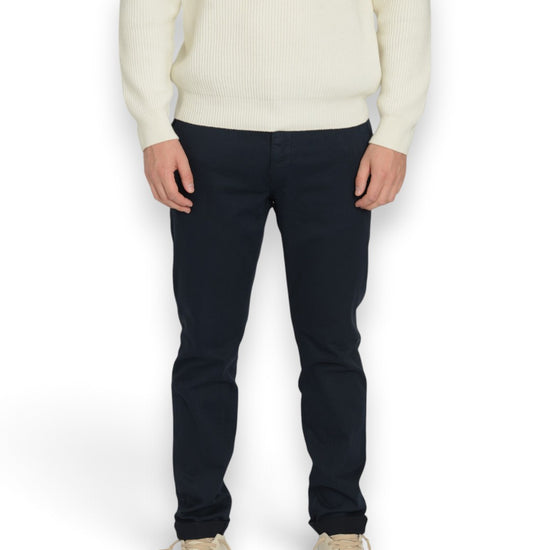 Mason's Paris Tricotine broek Navy - voorkant