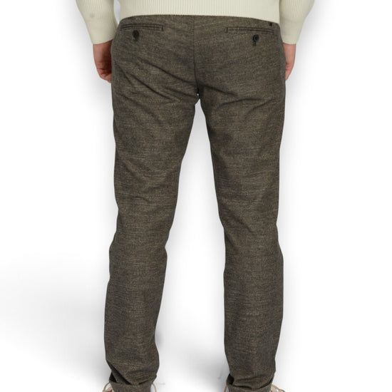 Mason's Torino wool-look broek Brown - achterkant