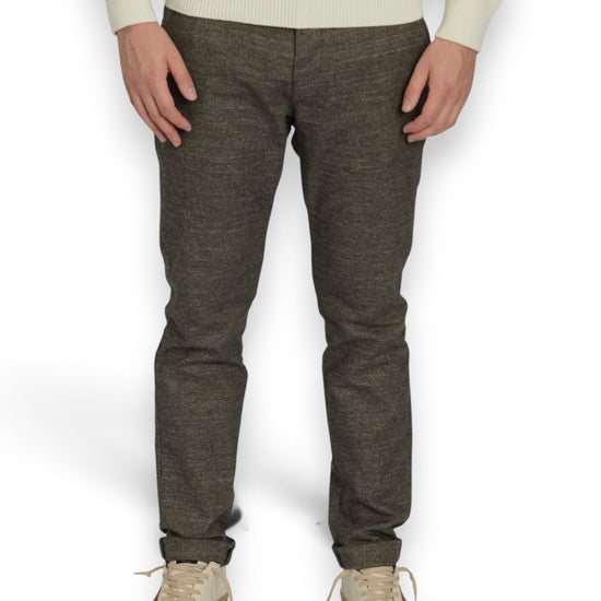 Mason's Torino wool-look broek Brown - voorkant