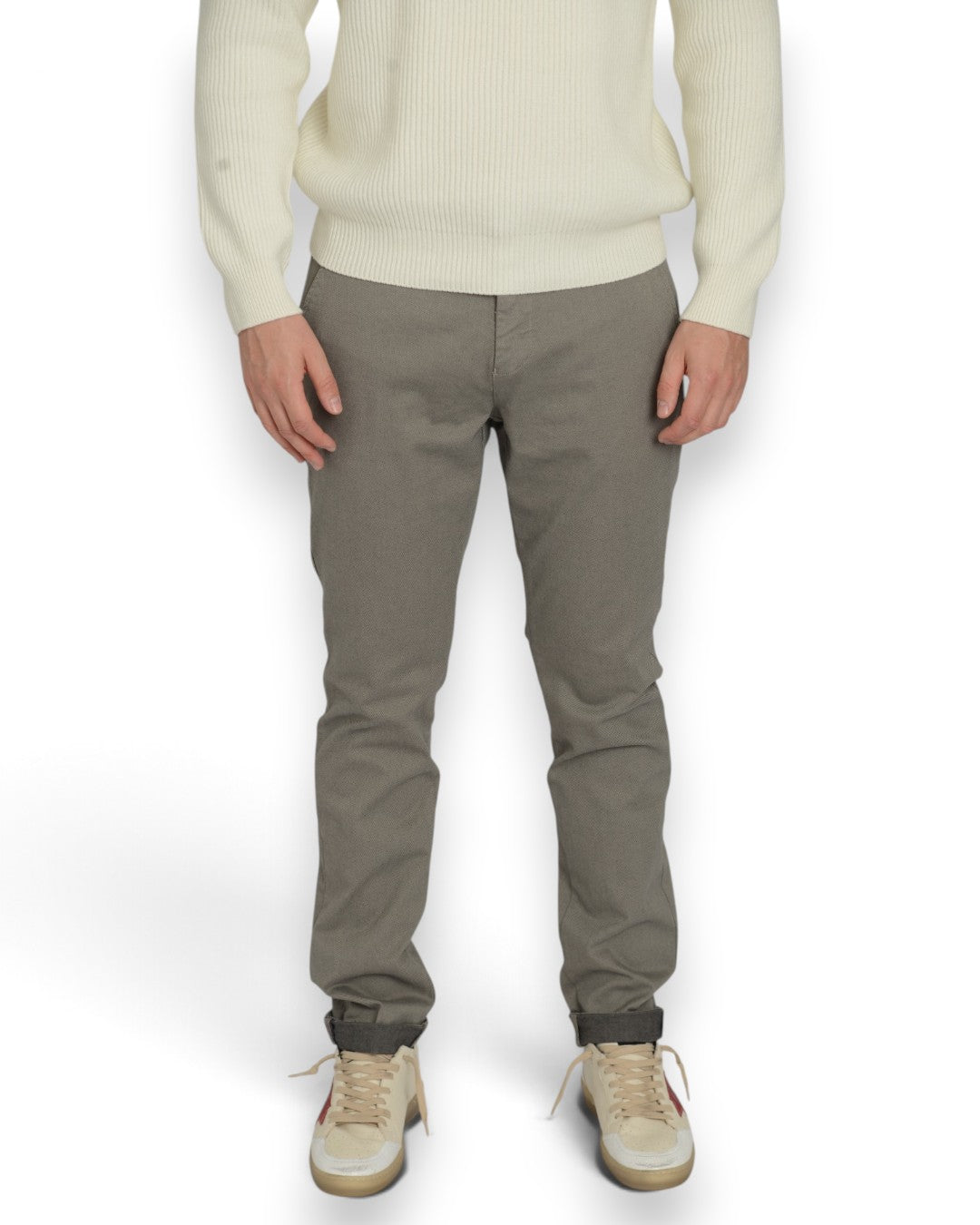 Mason's Torino Double Face broek Warm Taupe - voorkant