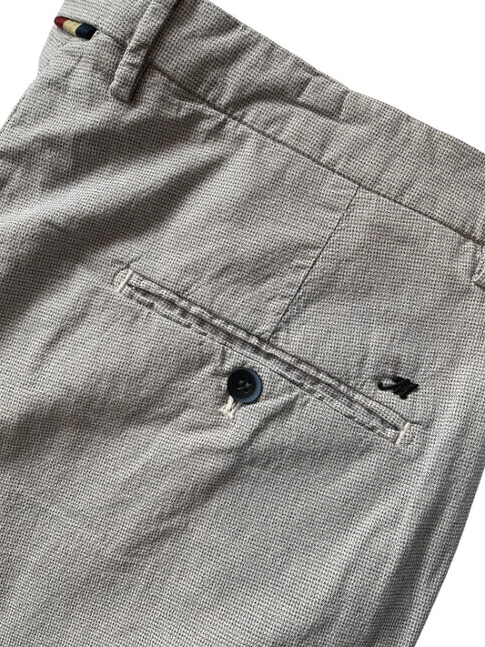 Mason’s Torino Cotton Lyocell Stretch Slim Fit Grijs Vichy