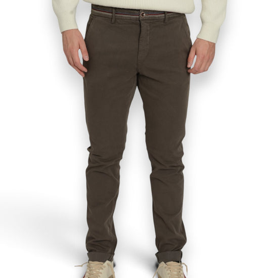 Mason's Torino Elegance broek Taupe Grey - voorkant