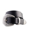 Molebo M2438 Leather Belt Black leerdetail
