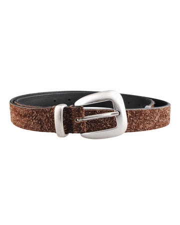 Molebo M2456 Suede Belt Brown 25 mm - productfoto 1