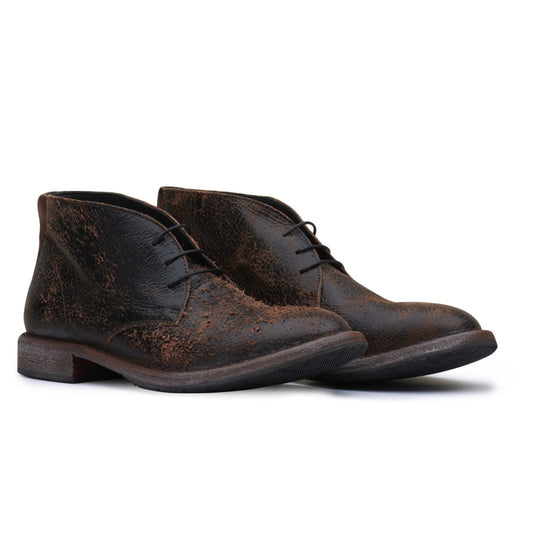 MOMA Minsk Leather Ankle Boots Vodoo Peanut – paar