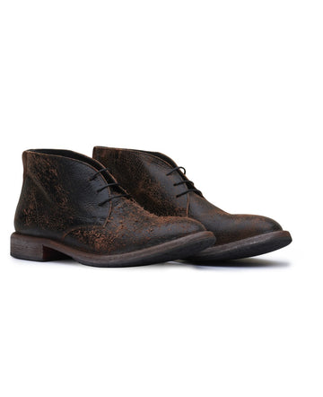 MOMA Minsk Leather Ankle Boots Vodoo Peanut – paar