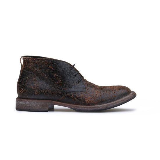 MOMA Minsk Leather Ankle Boots Vodoo Peanut – zijaanzicht