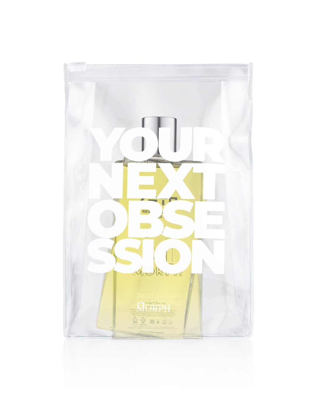 Morph Zeta Shower Gel 200 ml — gele douchegelflacon in transparante verpakking