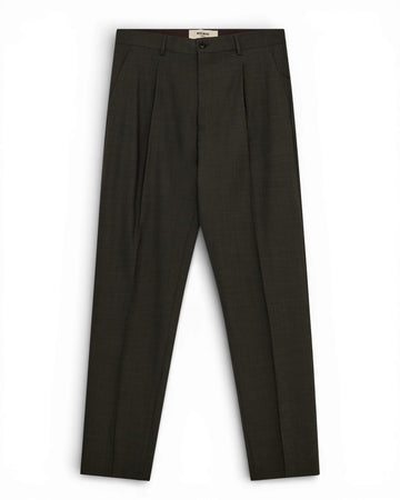 Dark Green Jones Pleated Regular Fit Pants