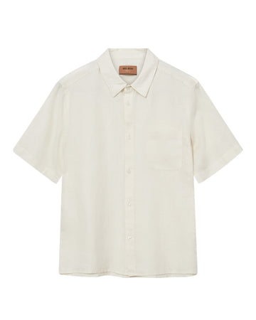 Ecru Theo Linen SS Shirt
