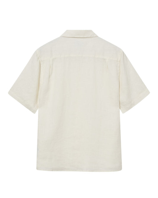 Ecru Theo Linen SS Shirt