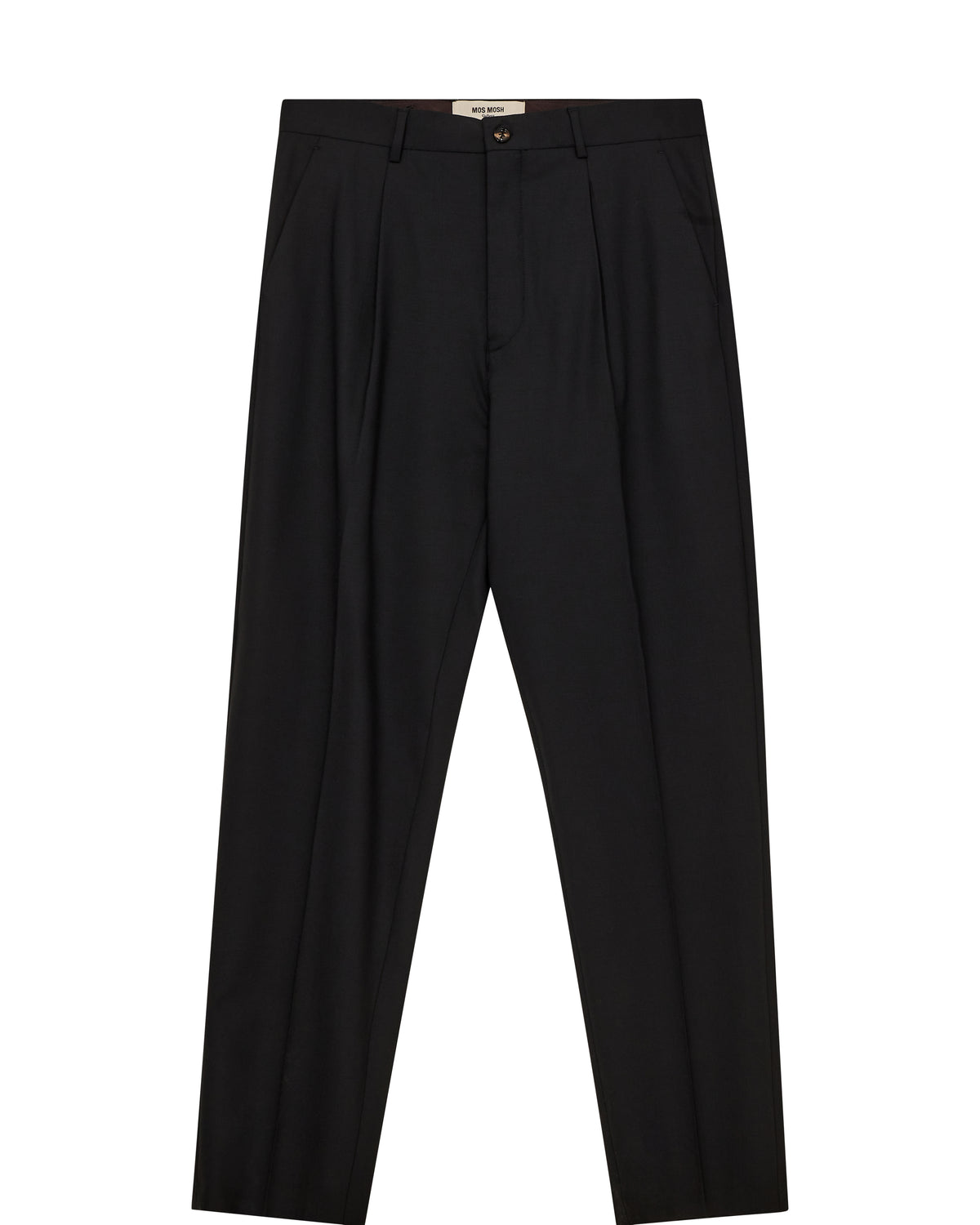 Mos Mosh Gallery Jones Dynamic Luxe broek Black – vooraanzicht