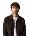 MOS MOSH MMGAustin Knit Overshirt Black Coffee beeld 2