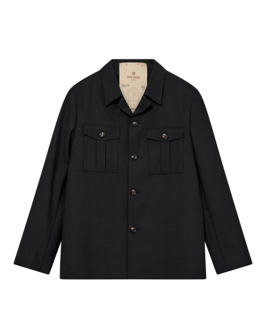 Jacob Dynamic Luxe Overshirt Black