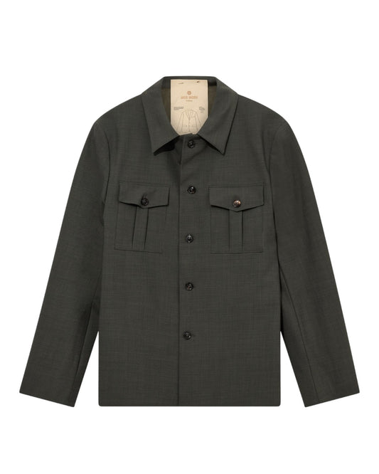 Jacob Dynamic Luxe Overshirt Dark Green